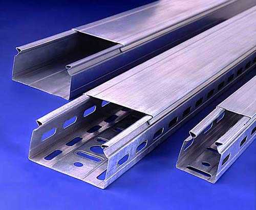 Types of cable trays made of metal