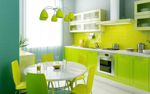 For lovers of colorful interiors: yellow-green explosion 