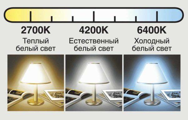 When selecting lamps, it is important to consider their color temperature