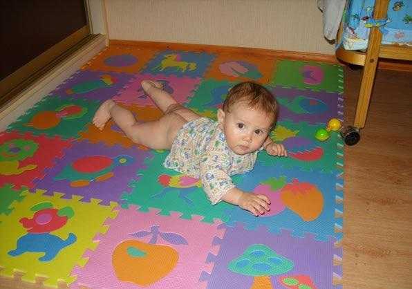 Babies don't get cold on a modular floor.