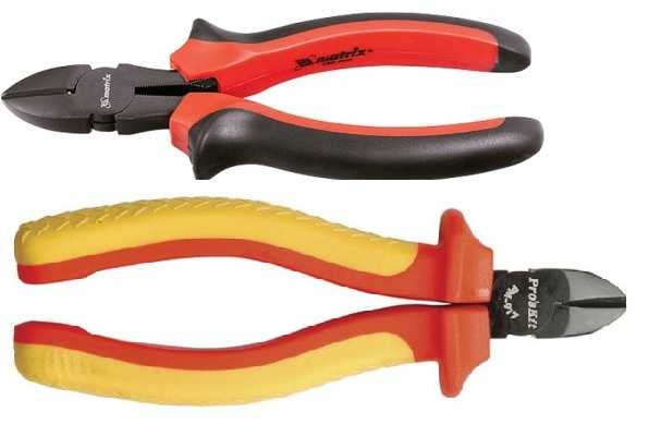 Pliers and wire cutters are more comfortable to work with