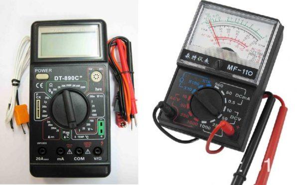 Multimeters are more popular - they are easier to take readings with