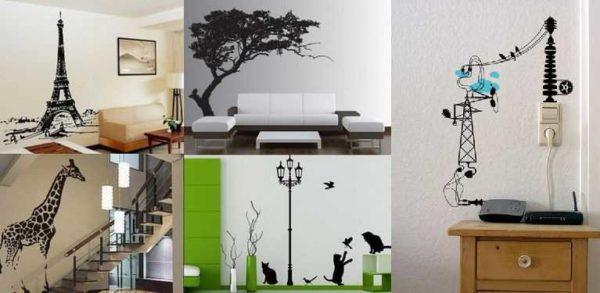 Wall stickers are a quick way to change the design 