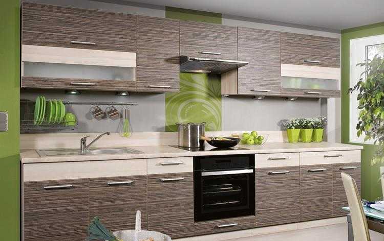 Inexpensive modular (prefabricated) kitchens: types of cabinets, the principle of layout