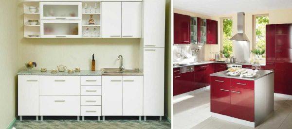 Shadow cabinet and island kitchen cabinets and drawers - new looks in modular kitchens