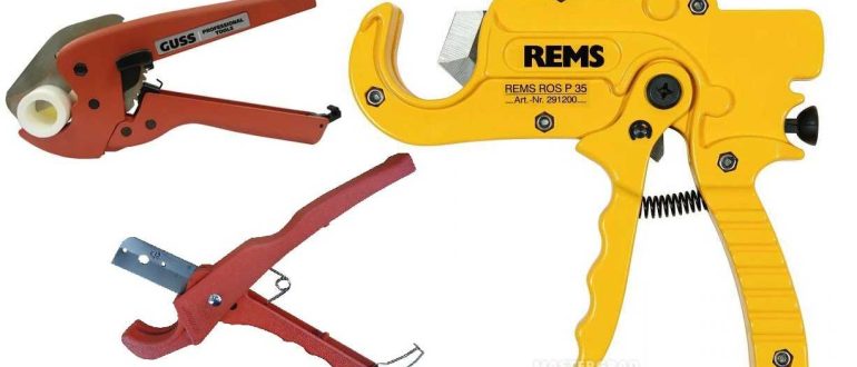 Shears for cutting pipes: polypropylene (PPP), plastic, metal-plastic pipes