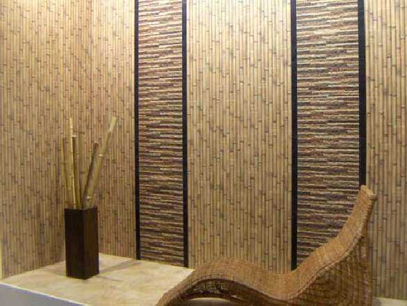 Bamboo wallpaper for the corridor in oriental style - a great choice