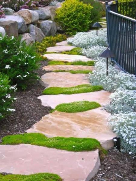 Japanese style garden paths