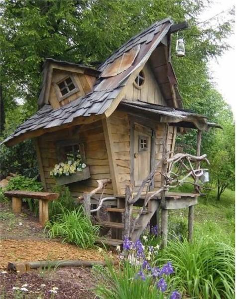 This is the kind of toilet - a hut that can be not particularly hidden