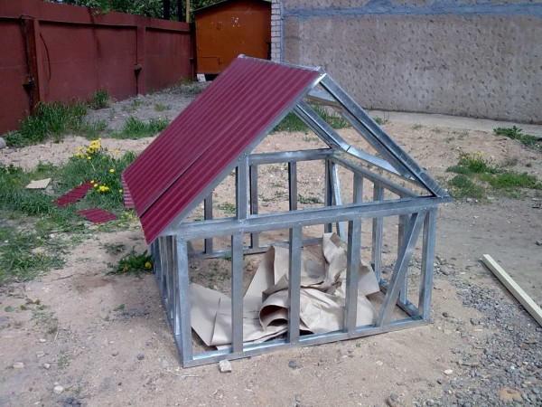 Start of roofing installation