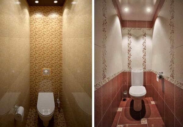 Different design of the same size toilet