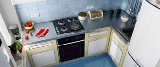 Features of kitchen renovation in Khrushchevka