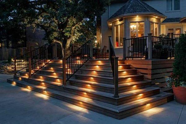 Lighting up stairs and walkways is very important