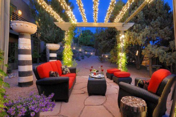 Decorative lighting gives the garden and yard a special charm