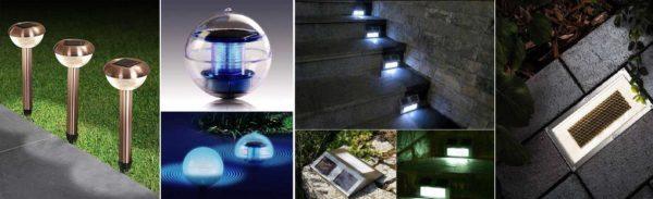 Solar-powered lights can be of different types