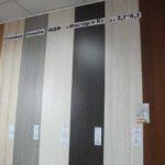 Moisture-resistant bathroom panels can be in the form of laths or slats