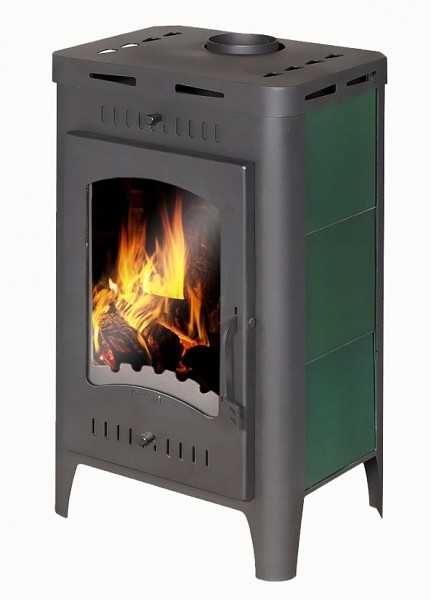 One of the simplest models: long-burning fireplace stove for summer cottages and houses 