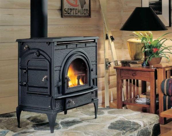 When choosing a metal or cast iron fireplace stove, pay attention to the type of fuel the unit is designed for 