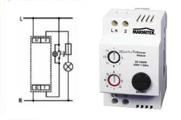 Modular dimmer and wiring diagram 