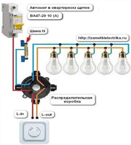 Dimmer wiring diagram 