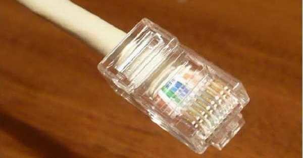 This is what an RJ-45 connector looks like