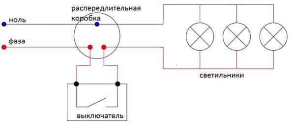 How to connect spotlights in parallel