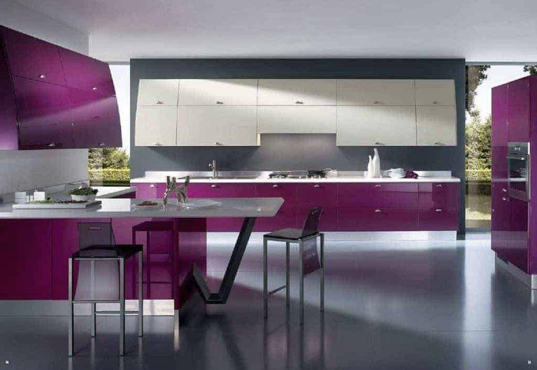 Kitchen in purple