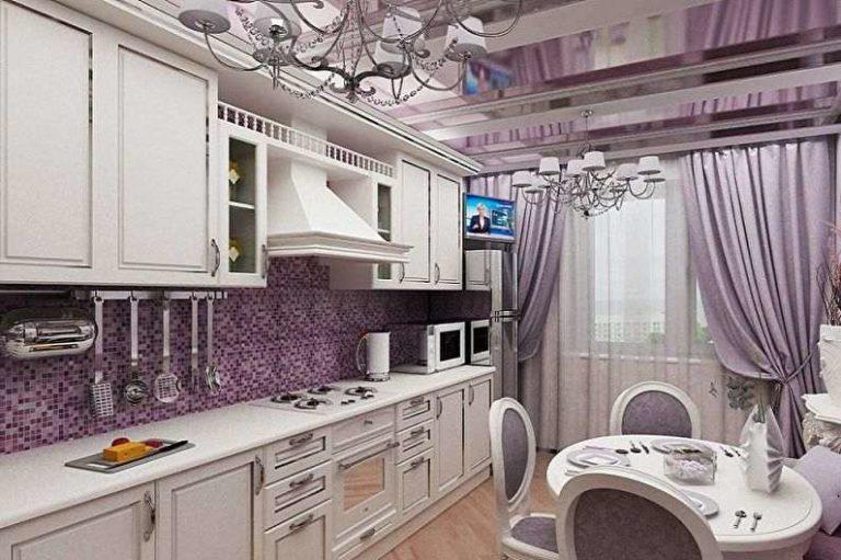 Lilac, white and wood color