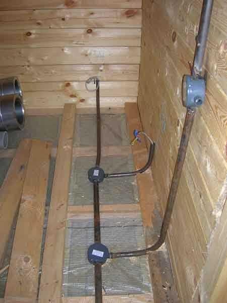 Concealed wiring should be laid in pipes or metal corrugations