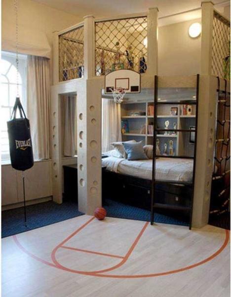 A room for an athletic young man