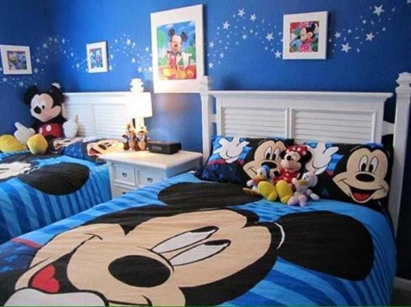 This design of a children's room will suit both boys and girls...despite the fact that the predominant color is blue