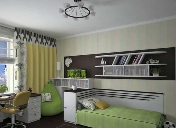 When designing a teenage boy's room, you should listen to his opinion or do something neutral