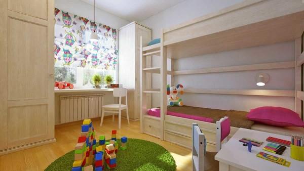 Children's room design - laconic and functional