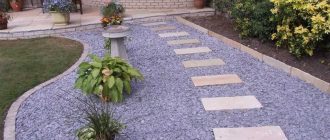 Inexpensive garden paths with your own hands