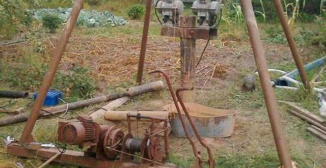 Homemade drilling rigs