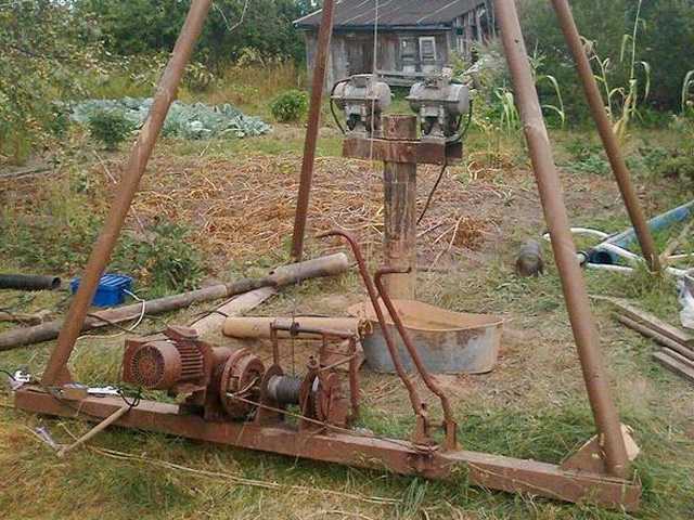 Homemade drilling rigs