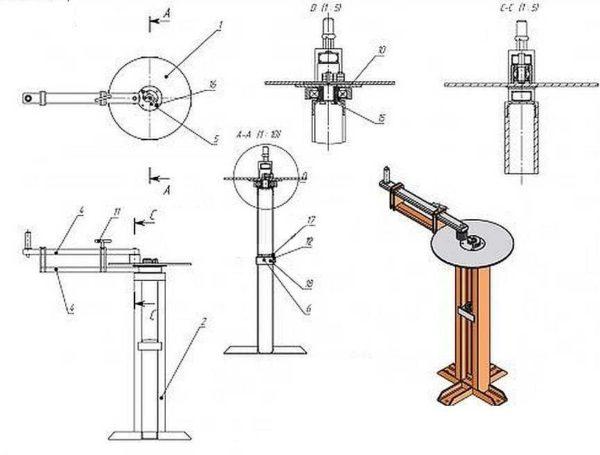 Cold forging machine drawing 