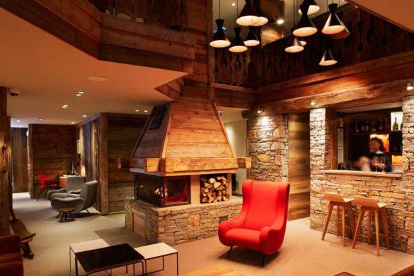 An Alpine or Swiss fireplace has a memorable appearance