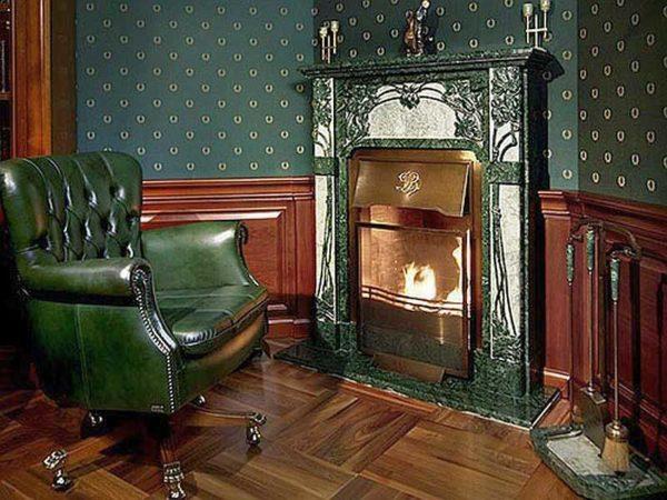 Appearance of a classic fireplace