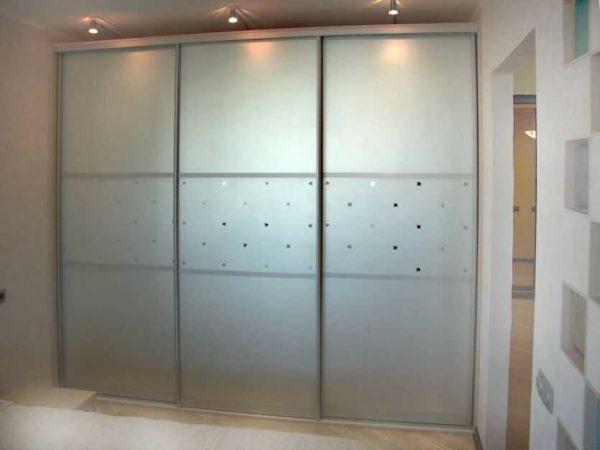 Frosted unbreakable glass is also used in the manufacture of fronts for closets