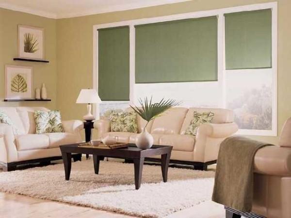 Roller blinds for the living room - for dynamic interiors