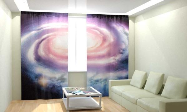 3d curtains in the living room