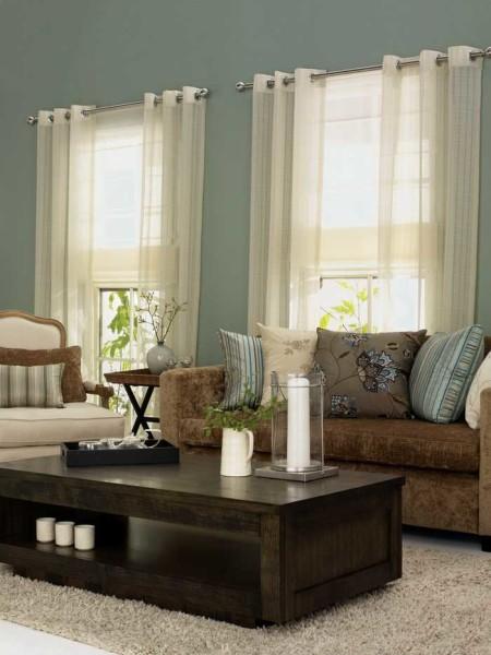 ring curtains for living room photo