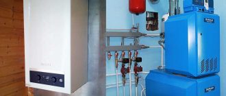 Gas heating systems for private houses