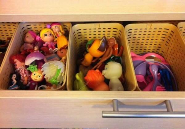 Storage of toys should be organized properly