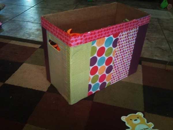 Ready-made homemade toy box