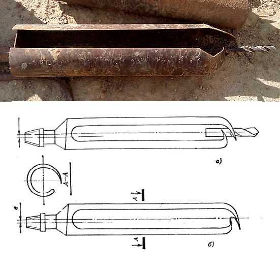 Spoon drill for viscous soil