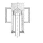 Headstock for hammering the borehole-needle in the section