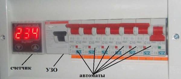 One example of a panelboard layout for a small circuit - for 6 circuit breakers