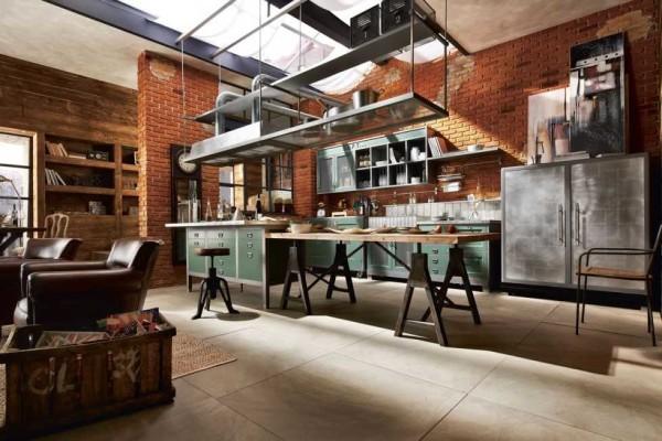 Loft-style kitchen